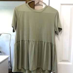 American Eagle Peplum Top